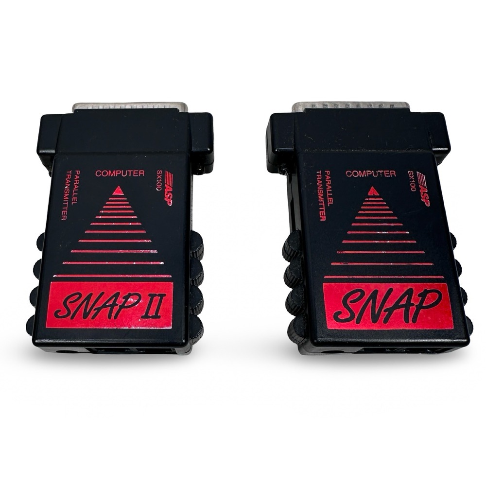 ASP SX100 Snap & Snap II Parallel Transmitter DB25 Male Network Adapter Set of 2